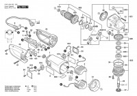 Bosch 0 601 854 008 GWS 24-230 B Angle Grinder 230 V / 003 - EEU Spare Parts
