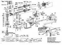 Bosch 0 600 301 060 Angle Grinder Angle Grinder 220 V / 032 - DK Spare Parts