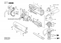 Bosch 0 603 404 708 PWS 8-125 CE Angle Grinder 230 V / 003 - EEU Spare Parts