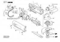 Bosch 0 603 405 708 PWS 9-125 CE Angle Grinder 230 V / 003 - EEU Spare Parts