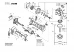 Bosch 3 601 JH9 122 GWX 180-LI Cordless Angle Grinder 18 V / 003 - EEU Spare Parts