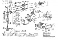 Bosch 0 600 300 039 300 Angle Grinder 115 V / 061 - US Spare Parts