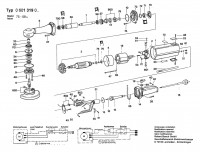 Bosch 0 601 319 032 UNIV. NECK ANGLE GRI Univ. Neck Angle Grinder 220 V / 004 - CH Spare Parts