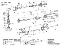 Bosch 0 601 319 034 UNIV. NECK ANGLE GRI Univ. Neck Angle Grinder 110 V / 025 - AMS Spare Parts