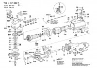 Bosch 0 601 322 450 1322.4 Angle Grinder 220 V / 043 - IT Spare Parts