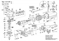 Bosch 0 601 331 432 1331.4 Angle Grinder 220 V / 004 - CH Spare Parts