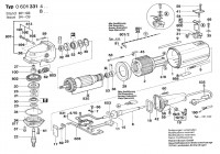 Bosch 0 601 331 434 1331.4 Angle Grinder 115 V / 025 - AMS Spare Parts