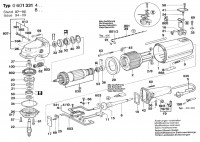 Bosch 0 601 331 437 1331.4 Angle Grinder 240 V / 027 - AU Spare Parts