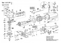 Bosch 0 601 331 447 1331.4 Angle Grinder 110 V / 035 - FR Spare Parts