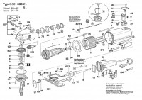 Bosch 0 601 333 232 13332 Angle Grinder 220 V / 004 - CH Spare Parts