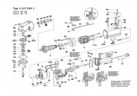 Bosch 0 601 334 050 1334 Angle Grinder 220 V / 043 - IT Spare Parts