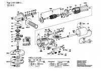 Bosch 0 601 338 032 ANGLE GRINDER Angle Grinder 220 V / 004 - CH Spare Parts