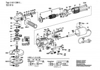 Bosch 0 601 338 033 Winkelscheifer Angle Grinder 220 V / 057 - SK Spare Parts