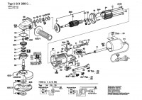 Bosch 0 601 338 047 ANGLE GRINDER Angle Grinder 110 V / 035 - FR Spare Parts