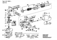 Bosch 0 601 338 065 ANGLE GRINDER Angle Grinder 220 V / 034 - FI Spare Parts