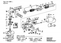 Bosch 0 601 338 132 GW-WINKELSCHLEI Angle Grinder 220 V / 004 - CH Spare Parts