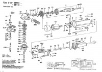 Bosch 0 601 301 047 USW(J)77..S 3 Angle Grinder 110 V / 035 - FR Spare Parts