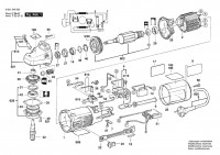 Bosch 0 601 345 632 GWS 9-150 CS Angle Grinder 230 V / 004 - CH Spare Parts