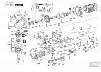 Bosch 0 601 345 648 GWS 9-150 CS Angle Grinder 230 V / 035 - FR Spare Parts