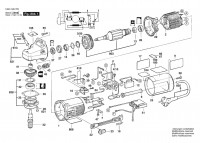 Bosch 0 601 345 732 GWS 9-150 C Angle Grinder 230 V / 004 - CH Spare Parts