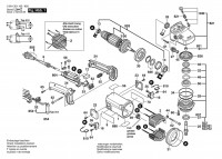 Bosch 0 601 351 865 GWS 19-180 J Angle Grinder 230 V / 034 - FI Spare Parts