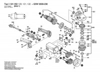 Bosch 0 601 352 121 GWS 2000-230 Angle Grinder 230 V / 035 - FR Spare Parts