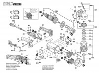 Bosch 0 601 352 813 GWS 19-230 Angle Grinder 230 V / 031 - DE Spare Parts