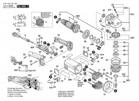 Bosch 0 601 352 832 GWS 19-230 Angle Grinder 230 V / 004 - CH Spare Parts