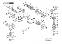 Bosch 0 601 353 186 GWS 18 U Angle Grinder 127 V / 025 - AMS Spare Parts