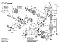 Bosch 0 601 356 104 GWS 21-180 Angle Grinder 230 V / 039 - ID Spare Parts