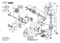 Bosch 0 601 356 140 GWS 21-180 Angle Grinder 220 V / 011 - KR Spare Parts