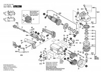 Bosch 0 601 356 150 GWS 21-180 Angle Grinder 230 V / 043 - IT Spare Parts