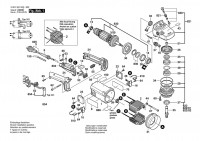 Bosch 0 601 361 032 GWS 23-180 Angle Grinder 220 V / 004 - CH Spare Parts