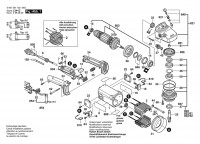 Bosch 0 601 361 132 GWS 24-180 S Angle Grinder 230 V / 004 - CH Spare Parts