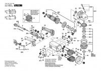 Bosch 0 601 361 832 GWS 24-180 JS Angle Grinder 230 V / 004 - CH Spare Parts