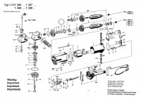 Bosch 0 601 306 362 Angle Grinder Angle Grinder 115 V / 033 - ES Spare Parts