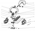 DeWalt DCMHT562N 18V Cordless Hedgetrimmer Spare Parts