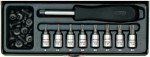 Proxxon 23108 Torx Screwdriver Set with Cylinder pin 1/4 9 pieces Spare Parts