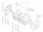 Milwaukee 4000456627 M18JSRDAB+-0 Jobsite Radio In2 Spare Parts