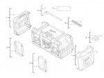 Milwaukee 4000456633 M18JSRDAB+-0 GB2 Jobsite Radio Gb2 Spare Parts