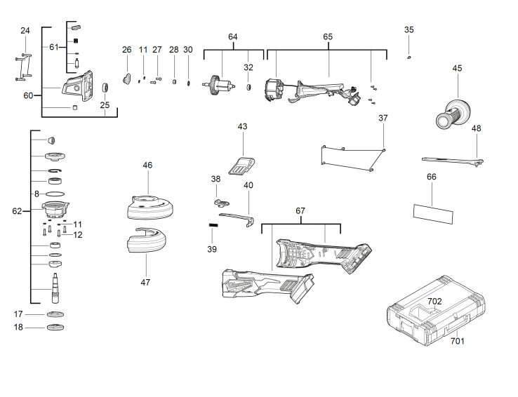 Milwaukee m18 grinder discount parts