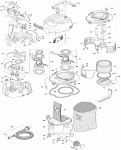 Makita 447M 45 Litre Dust Extraction Unit Spare Parts