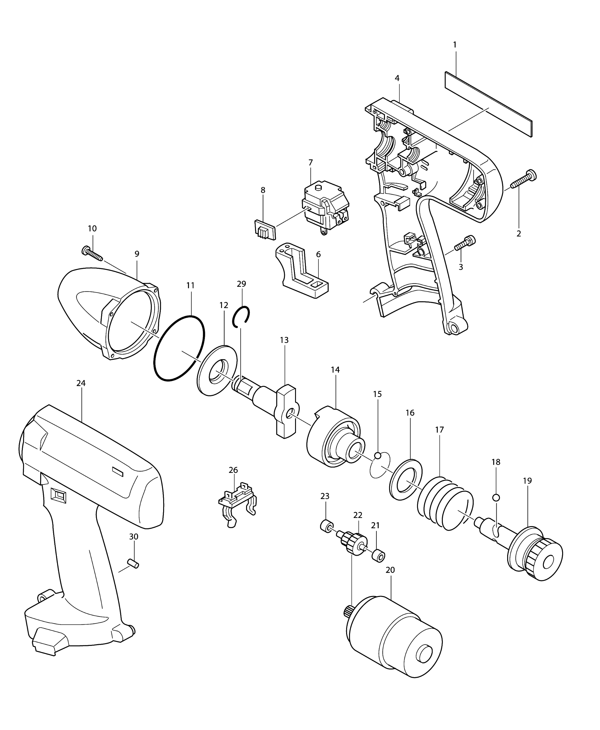 Image of Makita 6915D cordless impact wrench