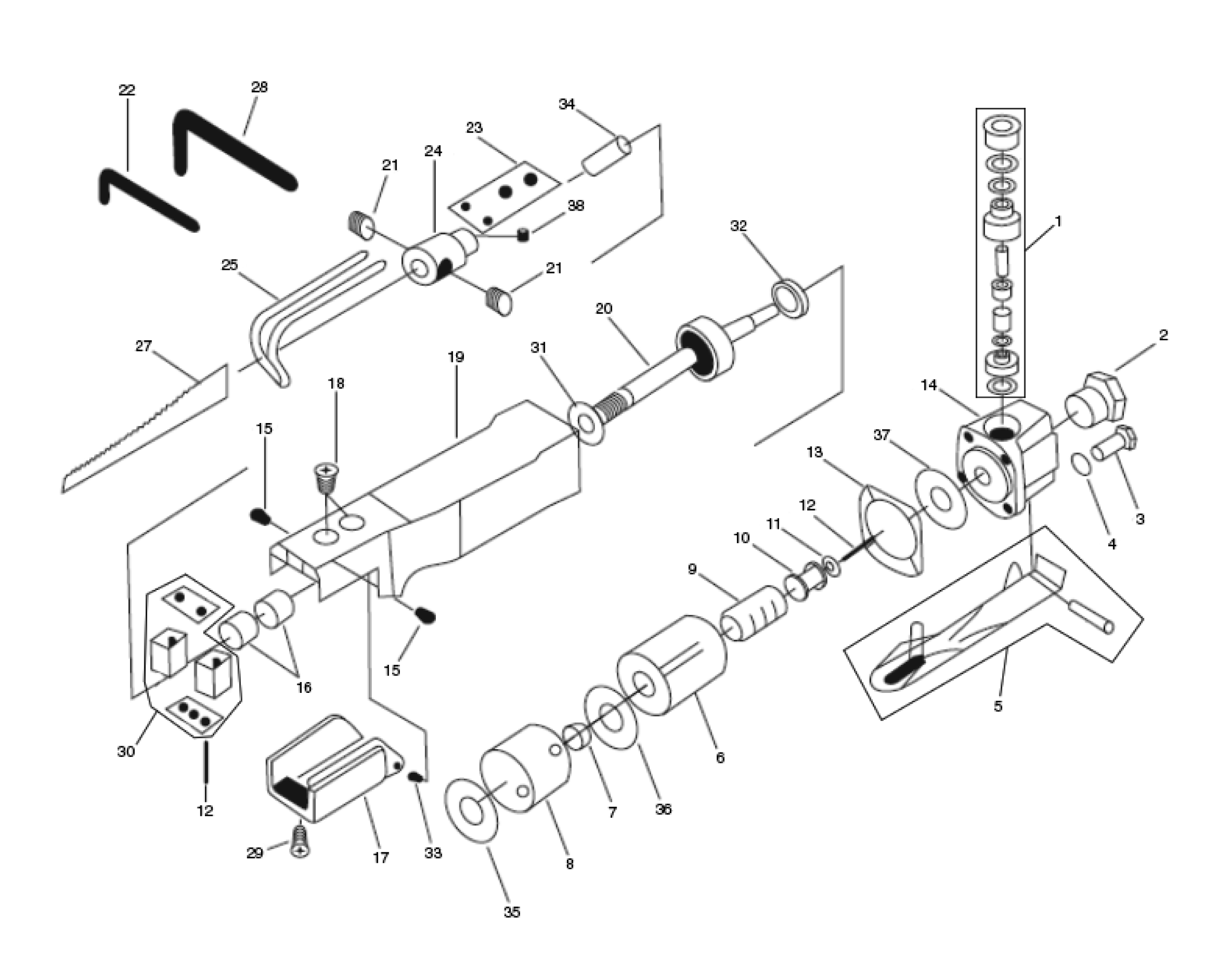 Draper Dat-abssg Air Body Saw Spare Parts SPARE_70833 from Spare Parts ...