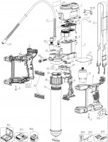 DEWALT DCGG571N-XJ GREASE GUN IN KITBOX SPARE PARTS TYPE 1