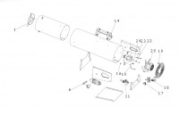 DeWalt DXPH060E Propane Heater Type 1 Spare Parts