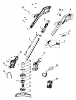 Black & Decker ST1823-GB String Trimmer Spare Parts Type 4