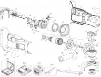 DeWalt DC415N-XJ Cordless Angle Grinder Spare Parts Type 1