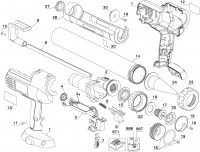 DeWalt DC542-XJ Caulk Gun Spare Parts Type 1