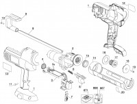 DeWalt DC540-XJ Caulk Gun Spare Parts Type 1
